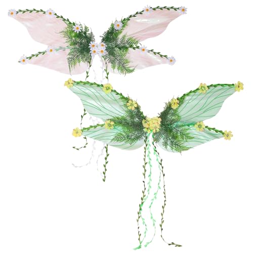 Schmetterlingsflügel mit 3D-Blumen und Blättern-kreative Rollenspiele Dress-up-Kostümzubehör für Frauen Kinder-perfekt für Cosplay, Festivals, Halloween unnd Partyoutfits 23,62 Zoll Schmetterlingsflügel mit 3D-Blumen und Blättern-kreative Rollenspiele Dress-up-Kostümzubehör für Frauen Kinder-perfekt für Cosplay, Festivals, Halloween unnd Partyoutfits 23,62 Zoll von szaluyk