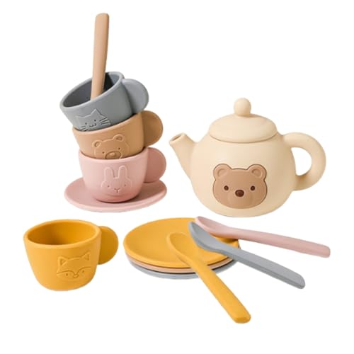 Silikon -Tee -Party -Set - Kinder Rollenspiel, Treps Play | Küchenspielzeugset für Kinder mit Silikonenzubehör, Geschenk für motorische Fähigkeiten für Mädchen und , perfekt für Geburtstags Weih Silikon -Tee -Party -Set - Kinder Rollenspiel, Treps Play | Küchenspielzeugset für Kinder mit Silikonenzubehör, Geschenk für motorische Fähigkeiten für Mädchen und , perfekt für Geburtstags Weih von szaluyk