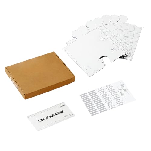 Spiegeltes Wachstumsdiagramm | Puzzle Stückhöhe Messspiegel - Wandhöhe Tracker Mit Kennzeichnungsaufklebern Für Kinder, Kleinkinder, Kindergarten, Kinderschlafzimmer, Wachstumsmeilenstein von szaluyk