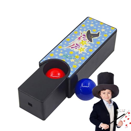 szaluyk Zauberbox – Kinder-Zauberbox veränderbar | Wechselbox für Zauberer-Requisiten, interaktiv | Verwandeln Sie den roten in einen blauen Ball, Zaubertrick-Show-Requisiten, Nahaufnahme-Zauber von szaluyk