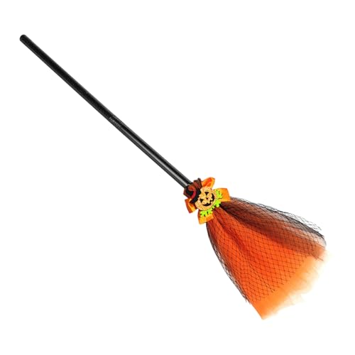 szaluyk Kinder Halloween Hexenbesen | Halloween Witch Broom Kostümrequisiten | Cosplay-Props tun sich vor, Accessoires für Trick-or-Treat-Kinder Kleinkind 80 cm zu verfolgen von szaluyk