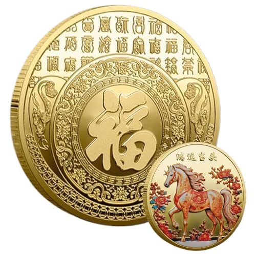 szaluyk Pferdemünze | Jahr des Hauses | Segen Souvenir | Glück Kursfrequenz | 2026 Chinesische Neujahrsdekoration | Sammlergeschenk | Home Desk Ornament | Erwachsene Kindersammler | Festliche Feier szaluyk Pferdemünze | Jahr des Hauses | Segen Souvenir | Glück Kursfrequenz | 2026 Chinesische Neujahrsdekoration | Sammlergeschenk | Home Desk Ornament | Erwachsene Kindersammler | Festliche Feier von szaluyk
