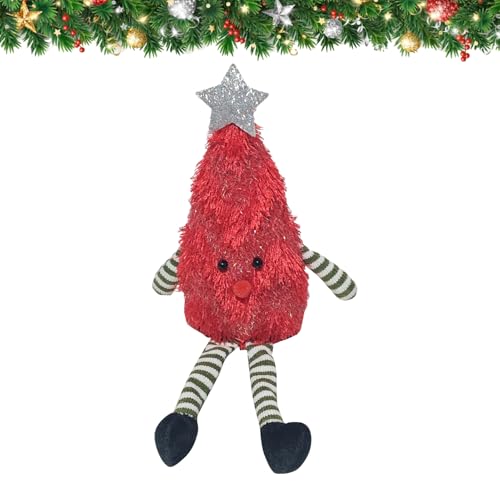 szaluyk Weihnachts Plüsch - Plüschige Weiche Baum Puppe,Weiche Dekofiguren Festliche Geschenkidee Für Kinderzimmer Schreibtisch Deko Wohnaccessoires von szaluyk