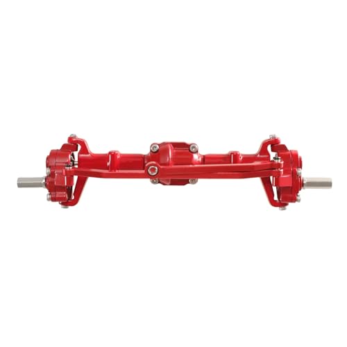 Vollmetall-Türbrücken vorne und hinten. Kompatibel mit MN82 LC79 MN78 98 99SV2 MN-Modell 1/12 RC-Auto-Upgrade-Zubehör und -Teile(Red Front axle) von tKLNvZ