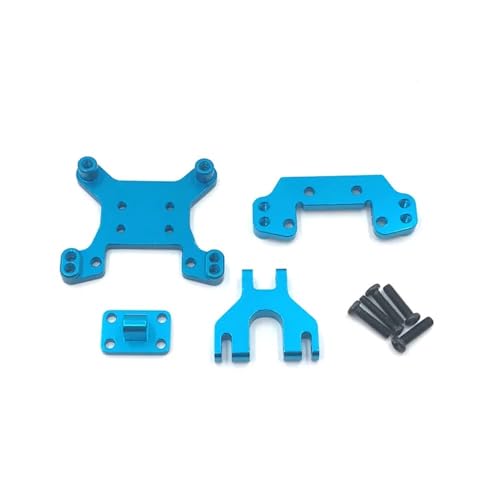 tKLNvZ 1/12 RC Car Upgrade Teile Zubehör 124016 124018 Metall-Stoßdämpfer-Set vorne und hinten(Blue) von tKLNvZ