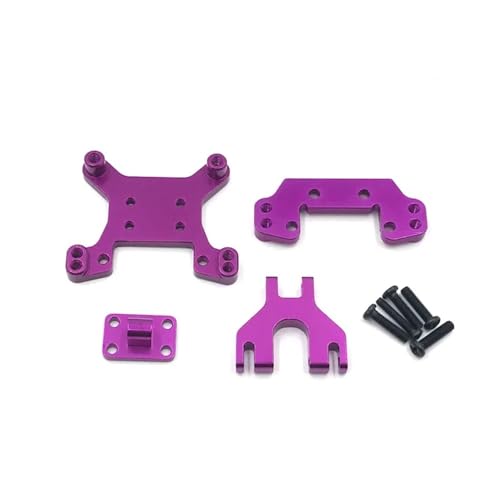 tKLNvZ 1/12 RC Car Upgrade Teile Zubehör 124016 124018 Metall-Stoßdämpfer-Set vorne und hinten(Purple) von tKLNvZ