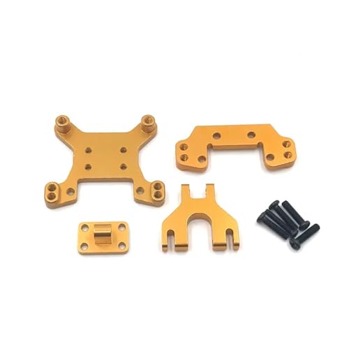 tKLNvZ 1/12 RC Car Upgrade Teile Zubehör 124016 124018 Metall-Stoßdämpfer-Set vorne und hinten(Yellow) von tKLNvZ