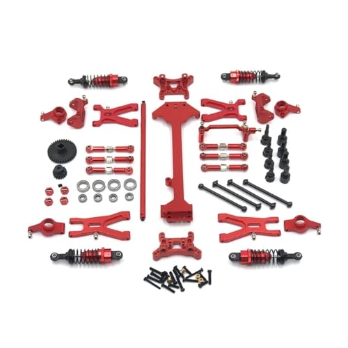 tKLNvZ 1/18 RC Auto Modifikation Zubehör A949 A959 A969 A979 K929 Metall Upgrade Teile Kit Antriebswelle Stoßdämpfer Link Stange(Red) von tKLNvZ