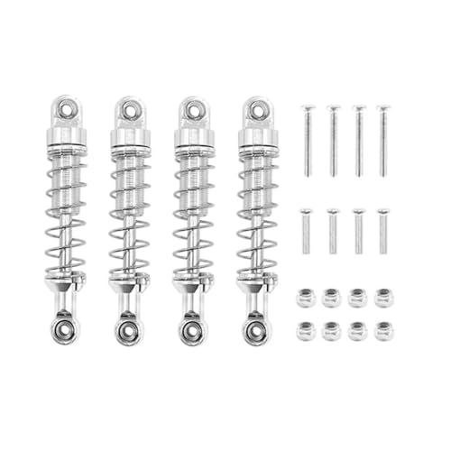 tKLNvZ 1/18 RC Auto Upgrades Teile Zubehör 184011 A959 A959-B A949 A969 A979 K929 Metall Stoßdämpfer Dämpfer(Silver) von tKLNvZ