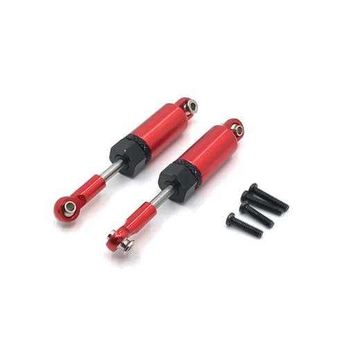 tKLNvZ 1/18 RC Auto Upgrades Teile Zubehör A959 A959-B A949 A969 A979 K929 Metall Stoßdämpfer Dämpfer(2pcs Red) von tKLNvZ