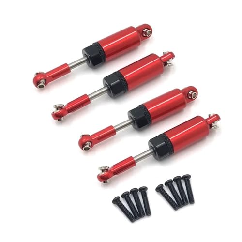 tKLNvZ 1/18 RC Auto Upgrades Teile Zubehör A959 A959-B A949 A969 A979 K929 Metall Stoßdämpfer Dämpfer(4pcs Red) von tKLNvZ