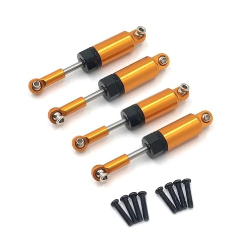 tKLNvZ 1/18 RC Auto Upgrades Teile Zubehör A959 A959-B A949 A969 A979 K929 Metall Stoßdämpfer Dämpfer(4pcs Yellow) von tKLNvZ