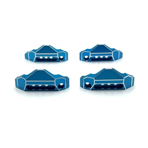 tKLNvZ 10208 Metall Stoßdämpfer Rüstung Protector Set 1/10 RC Auto Upgrade Teile Zubehör(Blue) von tKLNvZ