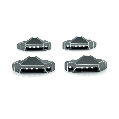 tKLNvZ 10208 Metall Stoßdämpfer Rüstung Protector Set 1/10 RC Auto Upgrade Teile Zubehör(Grey) von tKLNvZ