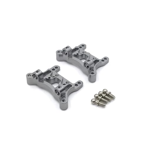 tKLNvZ 2 stücke A959 A959-B A949 A969 A979 K929 Metall Shock Tower Platte for 1/18 RC Auto Upgrade Teile Zubehör(Grey) von tKLNvZ
