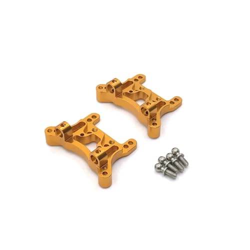 tKLNvZ 2 stücke A959 A959-B A949 A969 A979 K929 Metall Shock Tower Platte for 1/18 RC Auto Upgrade Teile Zubehör(Yellow) von tKLNvZ