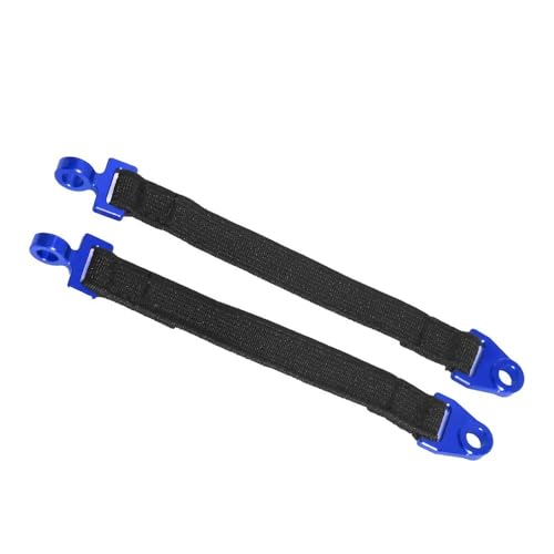 tKLNvZ 2 stücke Hinten Suspension Stoßdämpfer Grenze Band Riemen Schutz Seil Kompatibel mit 1/7 RC Auto Teile(Blue) von tKLNvZ