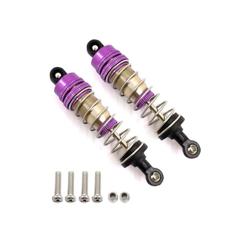tKLNvZ 2 stücke Metall Stoßdämpfer Dämpfer Kompatibel mit 144001 124019 124018 RC Auto Upgrade Teile Zubehör(Purple) von tKLNvZ