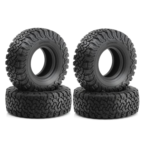 tKLNvZ 2.2 Butylkautschuk Raupenreifen (4 Stück) OD 120mm kompatibel mit RC 1/10 SCX10 RR10 RBX10 TRX4 TRX6 Gen7 Gen8 Raupen von tKLNvZ
