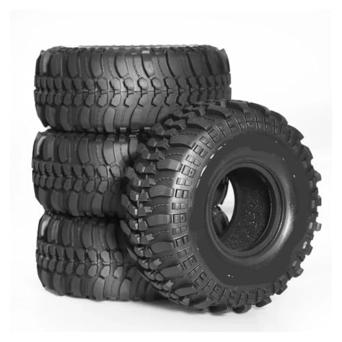 tKLNvZ 4 STÜCKE 118 mm 1,9 Zoll Weichgummireifen, kompatibel mit 1/10 RC Crawler Car SCX10 Pro TRX4 RC4WD D90 von tKLNvZ