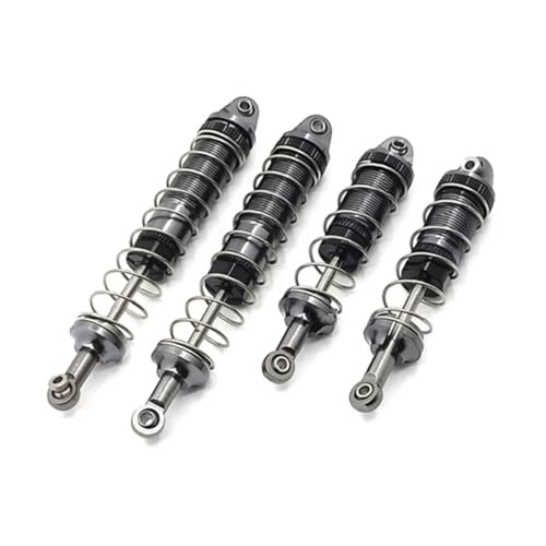 tKLNvZ 4 Stück 12428 12423 12427 12429 Metall Öl Stoßdämpfer Dämpfer 1/12 RC Auto Upgrade Teile Zubehör(Grey) von tKLNvZ