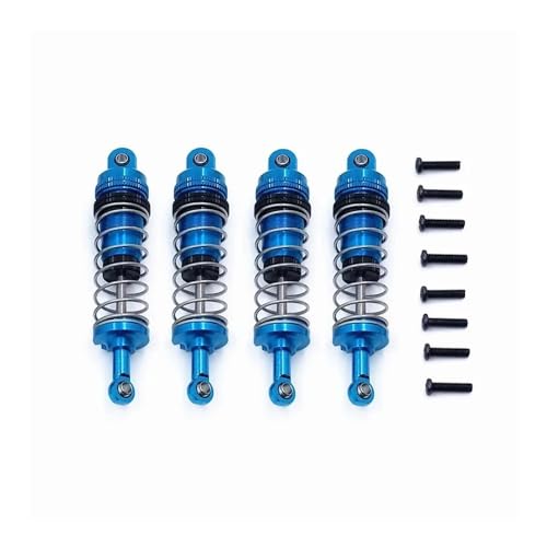tKLNvZ 4 Stück 144001 144002 144010 124007 124008 124016 124017 124018 124019 Metall Stoßdämpfer RC Auto Upgrades Teile(Blue) von tKLNvZ
