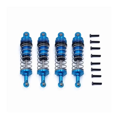 tKLNvZ 4 Stück 144001 144002 144010 124007 124008 124016 124017 124018 124019 Metall Stoßdämpfer RC Auto Upgrades Teile(Blue) von tKLNvZ