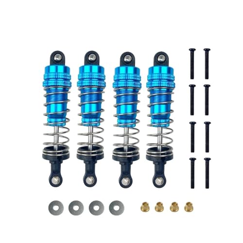 tKLNvZ 4 Stück MN128 MN86 MN86S MN86K MN86KS G500 Metall Stoßdämpfer Dämpfer 1/12 RC Crawler Auto Upgrade Teile(Blue) von tKLNvZ