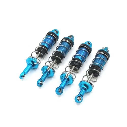 tKLNvZ 4 Stück Metall-Öl-Stoßdämpfer-Dämpfer, kompatibel mit MN128 MN86 MN86S MN86K MN86KS G500 1/12 RC Car Upgrade-Teilen(Blue) von tKLNvZ