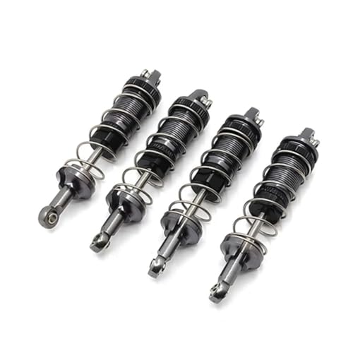 tKLNvZ 4 Stück Metall-Öl-Stoßdämpfer-Dämpfer, kompatibel mit MN128 MN86 MN86S MN86K MN86KS G500 1/12 RC Car Upgrade-Teilen(Grey) von tKLNvZ