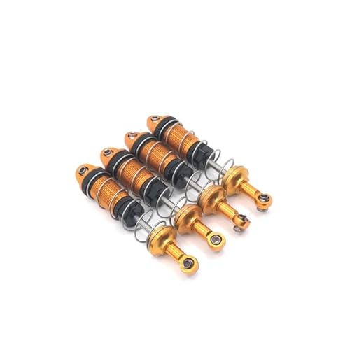 tKLNvZ 4 Stück Metalldämpfer 16889 16889A 16890 16890A SG1601 SG1602 für RC Auto 1/16, Upgrade-Teile, Zubehör (Gelb) von tKLNvZ