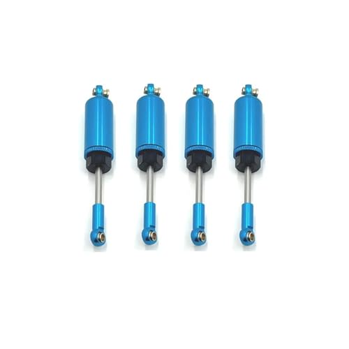 tKLNvZ 4 Stück ölgefüllte Metall-Stoßdämpfer-Dämpfer, kompatibel mit MN128 MN86 MN86S G500 1/12 RC Car Upgrade Teile Zubehör(Blue) von tKLNvZ
