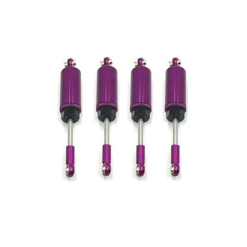 tKLNvZ 4 Stück ölgefüllte Metall-Stoßdämpfer-Dämpfer, kompatibel mit MN128 MN86 MN86S G500 1/12 RC Car Upgrade Teile Zubehör(Purple) von tKLNvZ
