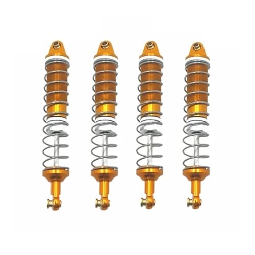 tKLNvZ 4 stücke 104006 104010 104020 104026 Metall Öl Stoßdämpfer Dämpfer 1/10 RC Auto Upgrade Teile Zubehör(Yellow) von tKLNvZ