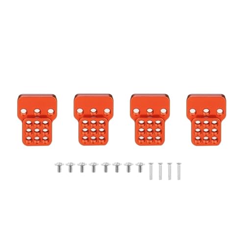 tKLNvZ 4 stücke C14 C24 C34 C44 C54 MN D90 MN99S Metall Einstellbare Stoßdämpfer Halterung Sitz RC Auto Upgrade Teile(Red) von tKLNvZ