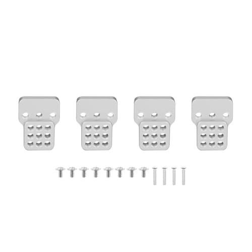 tKLNvZ 4 stücke C14 C24 C34 C44 C54 MN D90 MN99S Metall Einstellbare Stoßdämpfer Halterung Sitz RC Auto Upgrade Teile(Silver) von tKLNvZ