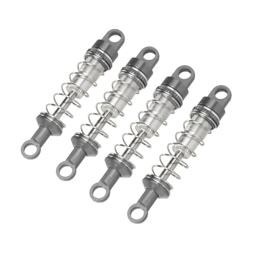 tKLNvZ 60 mm Ölgefüllter Metallstoßdämpfer, kompatibel mit MN78 MN82 MN168 MN99sV2 RC-Auto, einstellbares Upgrade-Nachrüstteilzubehör(Titanium 4PCS) von tKLNvZ