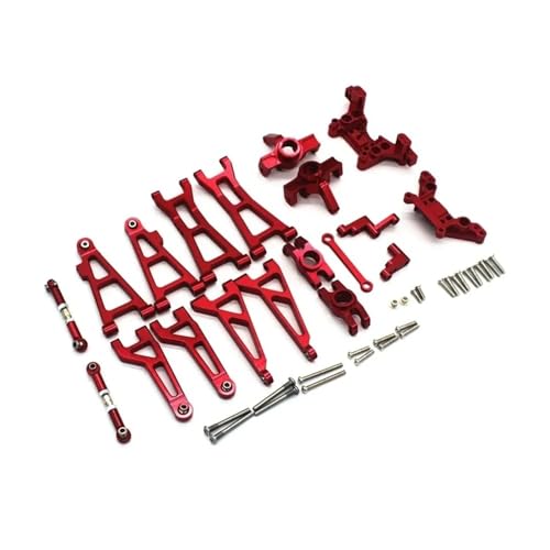 tKLNvZ Aluminiumlegierung-Aufhängungsarm-Cup-Set, Upgrade-Metallteile-Zubehör, kompatibel mit 1/16 Go RC-Auto 16207 16208 16209 H16 H16BM(1 Set-A) von tKLNvZ