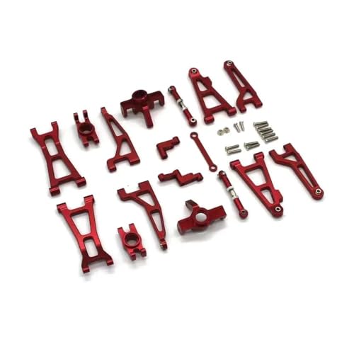 tKLNvZ Aluminiumlegierung-Aufhängungsarm-Cup-Set, Upgrade-Metallteile-Zubehör, kompatibel mit 1/16 Go RC-Auto 16207 16208 16209 H16 H16BM(1 Set-C) von tKLNvZ