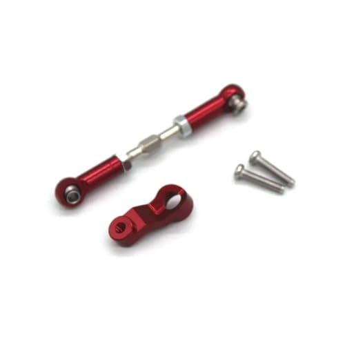 tKLNvZ Aluminiumlegierung-Aufhängungsarm-Cup-Set, Upgrade-Metallteile-Zubehör, kompatibel mit 1/16 Go RC-Auto 16207 16208 16209 H16 H16BM(Servo Arm Tie Rod) von tKLNvZ