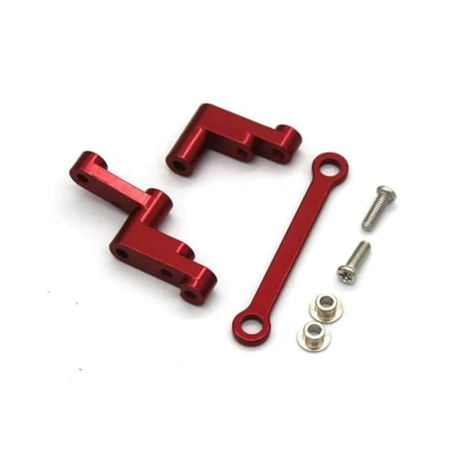tKLNvZ Aluminiumlegierung-Aufhängungsarm-Cup-Set, Upgrade-Metallteile-Zubehör, kompatibel mit 1/16 Go RC-Auto 16207 16208 16209 H16 H16BM(Steering Components) von tKLNvZ