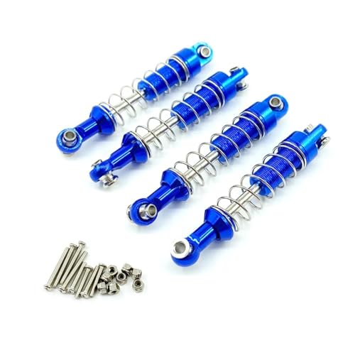 tKLNvZ C14 C24 MN D90 D91 D96 D99 D99S MN90 MN98 MN99S 4 stücke Metall Stoßdämpfer Dämpfer RC Auto Upgrades Teile Zubehör(Blue) von tKLNvZ