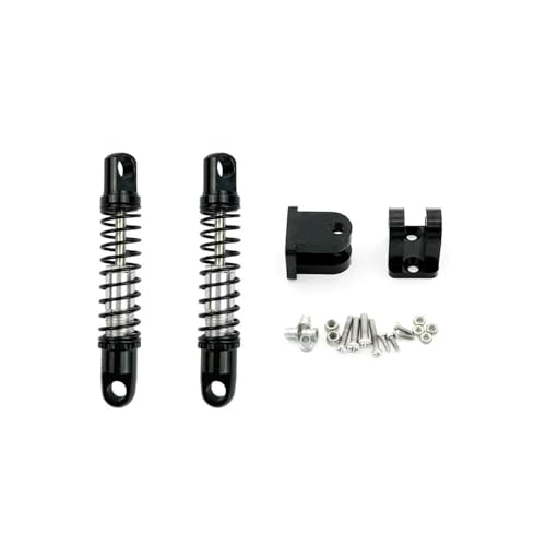 tKLNvZ D12 D42 Metall Vorne Hinten Stoßdämpfer Dämpfer mit Halterung Festen Sitz RC Auto Upgrades Teile Zubehör(2pcs Front Black) von tKLNvZ