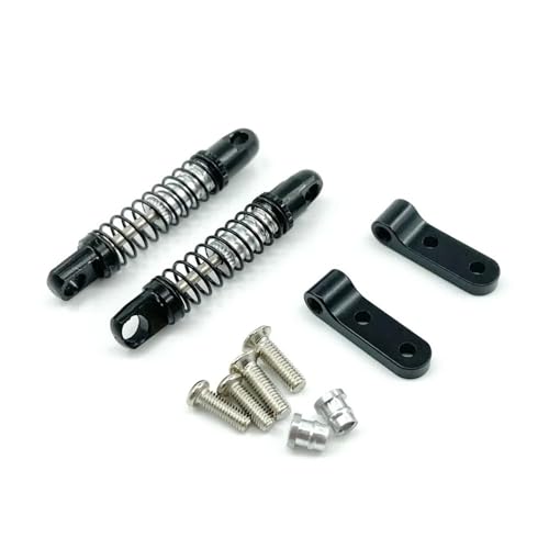 tKLNvZ D12 D42 Metall Vorne Hinten Stoßdämpfer Dämpfer mit Halterung Festen Sitz RC Auto Upgrades Teile Zubehör(2pcs Rear Black) von tKLNvZ