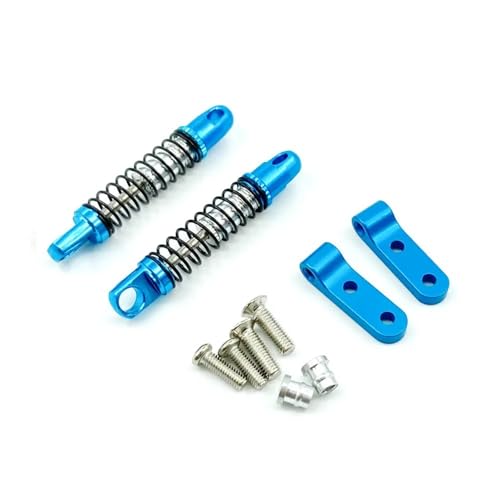tKLNvZ D12 D42 Metall Vorne Hinten Stoßdämpfer Dämpfer mit Halterung Festen Sitz RC Auto Upgrades Teile Zubehör(2pcs Rear Blue) von tKLNvZ