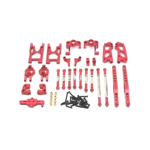 tKLNvZ Kompatibel mit 1/12 12423 12427 12428 RC-Autozubehör. Metall-Upgrade-Set mit 10 Anzug-Upgrades, Teilezubehör(Red) von tKLNvZ
