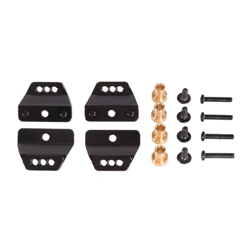 tKLNvZ Kompatibel mit 1/12 MN168 MN82 LC79 MN78 99sV2 RC Auto Metall Upgrade Zubehör Teile Stoßdämpfer Halterung(Black) von tKLNvZ