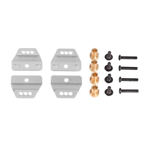 tKLNvZ Kompatibel mit 1/12 MN168 MN82 LC79 MN78 99sV2 RC Auto Metall Upgrade Zubehör Teile Stoßdämpfer Halterung(Silver) von tKLNvZ