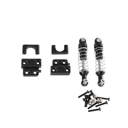 tKLNvZ Kompatibel mit 1/12 RC-Car MN82 LC79 Metall-Hinterachs-Befestigungsteile, Upgrade-Zubehör for den hinteren Stoßdämpfer(Black) von tKLNvZ