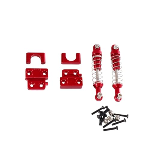 tKLNvZ Kompatibel mit 1/12 RC-Car MN82 LC79 Metall-Hinterachs-Befestigungsteile, Upgrade-Zubehör for den hinteren Stoßdämpfer(Red) von tKLNvZ